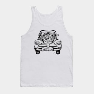 Floral Vintage Car II Tank Top